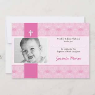 CLASSY BAPTISM INVITES :: pretty 2L