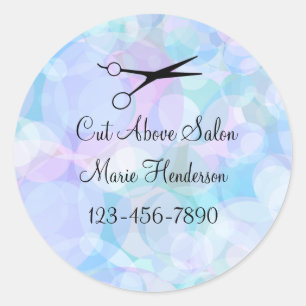 Classy Beauty Hair Salon Theme Sticker Labels