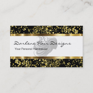 Classy Beauty Hairdresser Business Cards