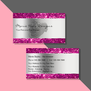Classy Beauty Hairdresser Business Cards