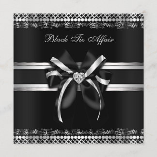 Classy Black and Silver Invite