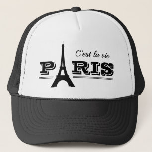 Classy black and white -Paris- hat