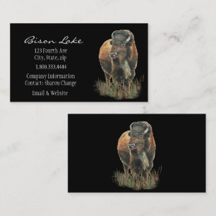 Classy Black Bison, Buffalo Business Card