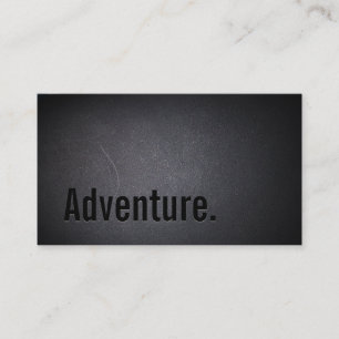 Classy Black Out Travel Adventure Business Card