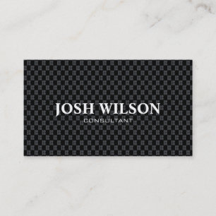 Classy Black Professional Consultant Business Card