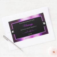 Classy Black Purple Shiny Brilliants Product Label