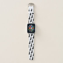 Classy Black Rabbit Silhouette Apple Watch Band