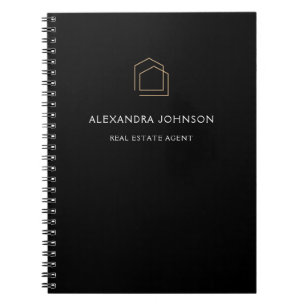Classy Black Real Estate Notebook