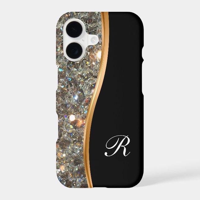 Classy Bling Monogram Case (Back)