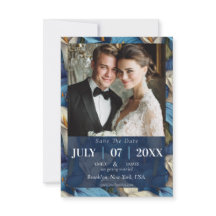 Classy Blue Calla Lilies Charm Rustic Wedding