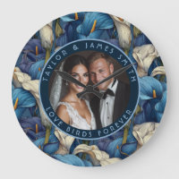 Classy Blue Calla Lilies Modern Wedding