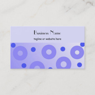 Classy Blue Circles and Dots Business Card