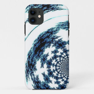 Classy Blue Fractal Design iPhone 11 Case