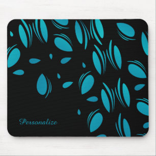 Classy Blue Petals Mouse Mat