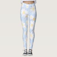 Classy Blue White Daisy Flowers
