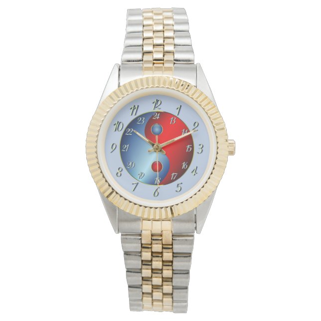 Classy Blue Yin Yang Watch (Front)