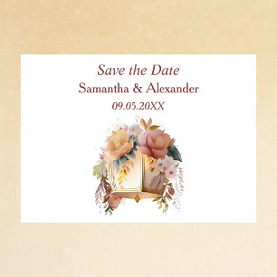 Classy Bohemian Floral Save the Date