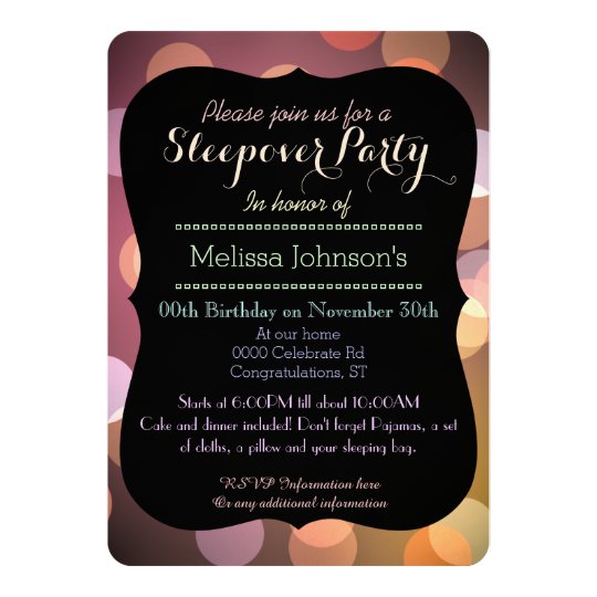Classy Bokeh lights texture Graduation party Card