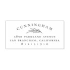 Classy Botanical Branch Family Name Return Address