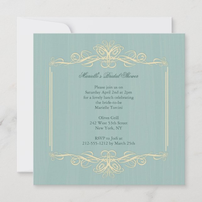 Classy Bride-to-Be Bridal Shower Invitation (Front)