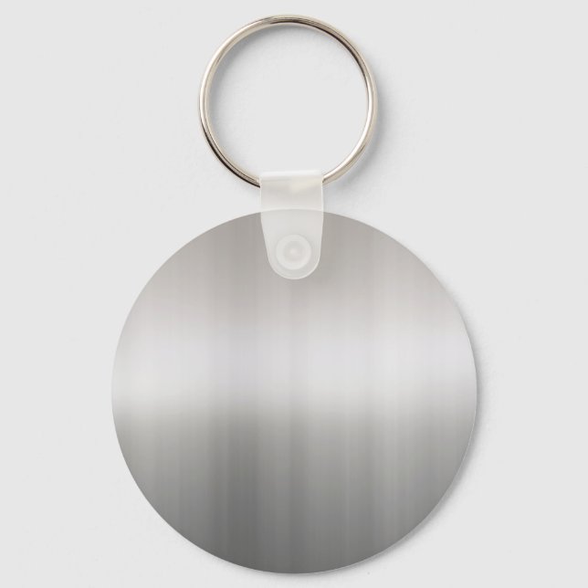 Classy Brushed Aluminium Key Ring (Front)