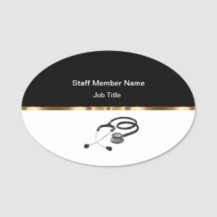 Classy Budget Friendly Medical Staff Professional Name Tag