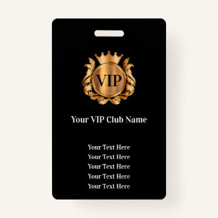 Classy Bulk Budget VIP Club Membership Badges ID Badge