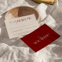 Classy Burgundy Ivory Old Money Timeless Wedding
