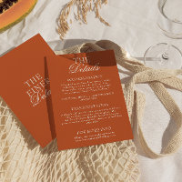 Classy Burnt Orange Old Money Chic Wedding Details