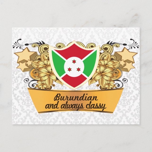 Classy Burundian Postcard (Front)
