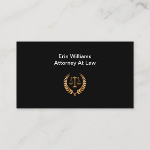 Classy Business Cards For An Attorney