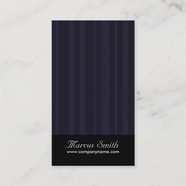 Classy Business Cards - Vertical Stripe Design (Front)