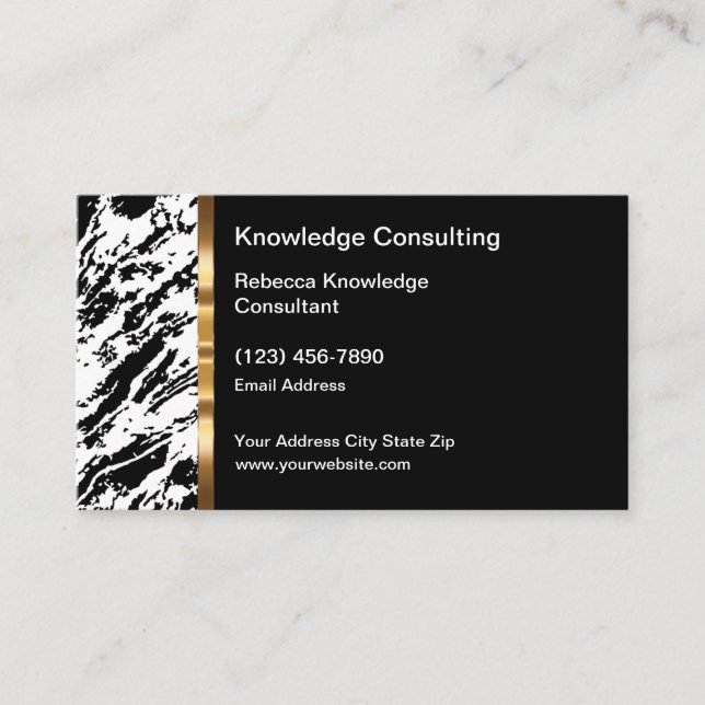 Classy Business Consulting Business Cards (Front)