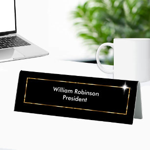 Classy Business Office Executive Desk Plaque