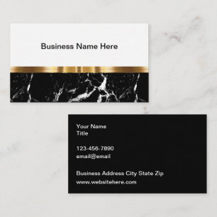 Classy Business Professional Custom Business Cards