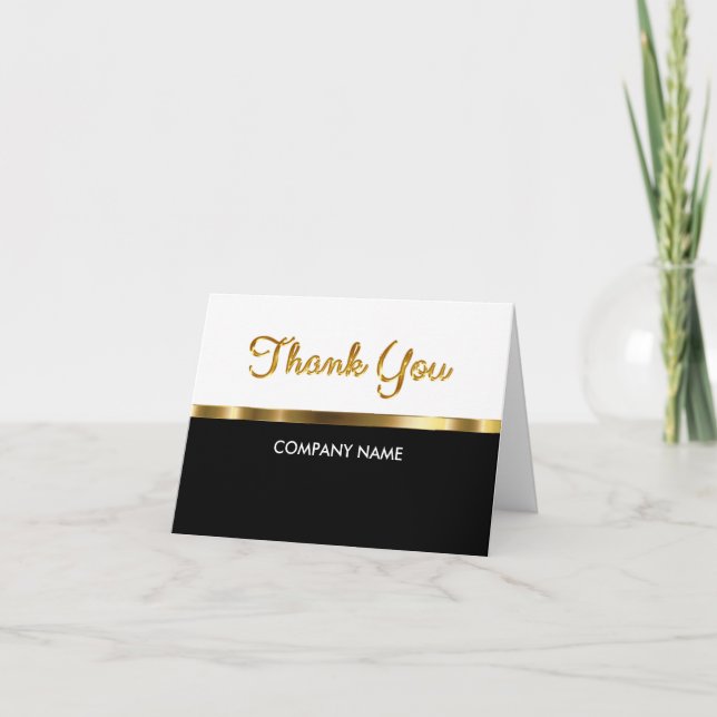 Classy Business Thank You Cards (Front)