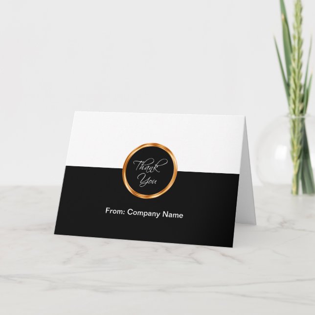 Classy Business Thank You Cards Minimalist Design (Front)