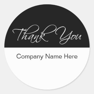 Classy Business Thank You Stickers