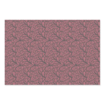 Classy butterfly pattern Wrapping Paper Set of 3