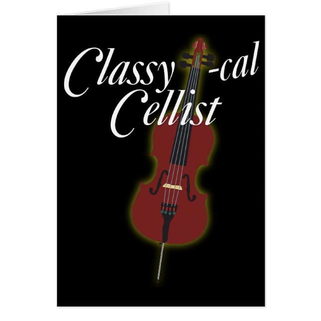 Classy-cal Cellist (Front)