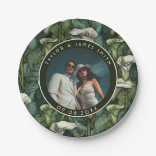 Classy Calle Lilies Plates For Wedding Party