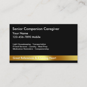 Classy Caregiver Business Cards