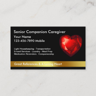 Classy Caregiver Business Cards