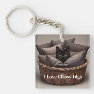 Classy Cat Key Ring