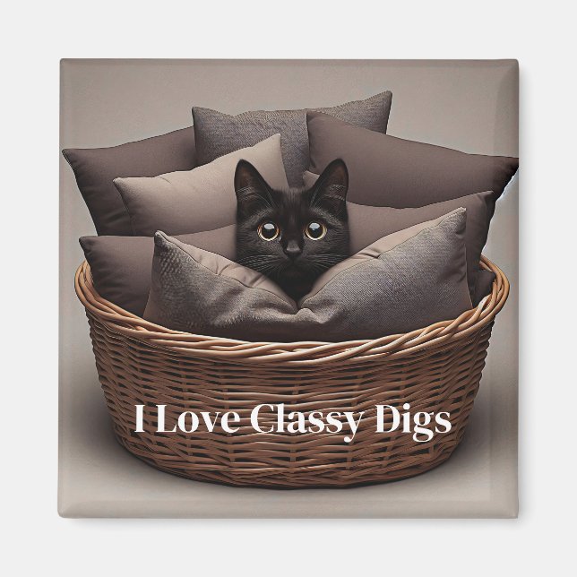 Classy Cat Magnet (Front)