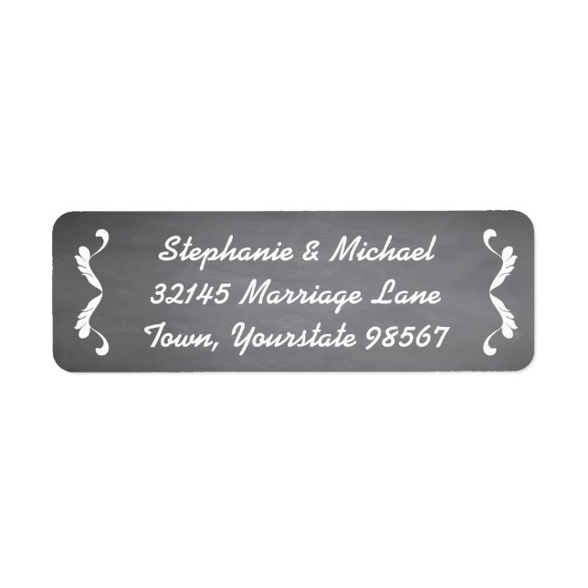 Classy Chalkboard Addres Labels (Front)