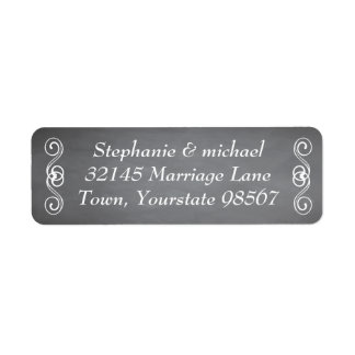Classy Chalkboard Addres Labels