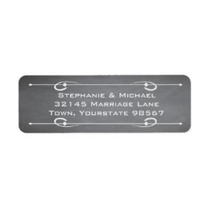 Classy Chalkboard Addres Labels