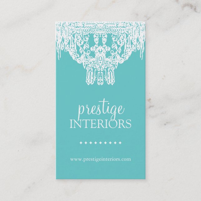 CLASSY CHANDELIER BUSINESS CARD (Front)