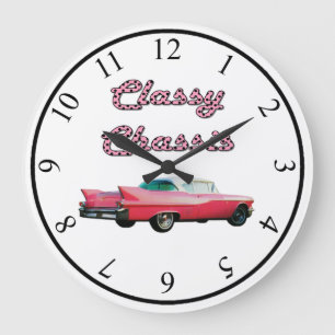 Classy Chassis Large Clock